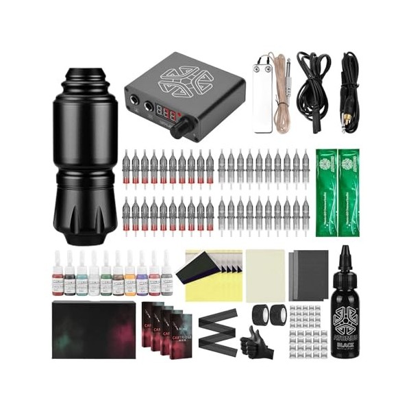 Kit De Tatouage Rotatif Kit De Stylo Tatouage Kit De Tatouage Complet