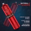 Rotary Kit Stylo Machine Kit - Emalla 40 Cartouches Aiguilles Kit Stylo Fausse Peau Papier de Transfert Grip Tape rouge 