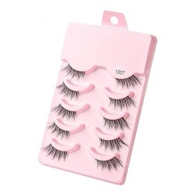 UAMOU Vison Cils Volume Faux Cils 3D vison naturel Long maquillage Faux Cils Faux Cils Cilios moelleux Faux Cils Cheerfully 