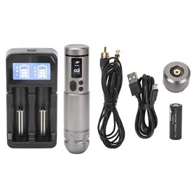 Machine à Tatouer RotativeFil, Course de 3,5 Mm, Double Batterie, Charge Rapide, MoteurFil, écran OLED
