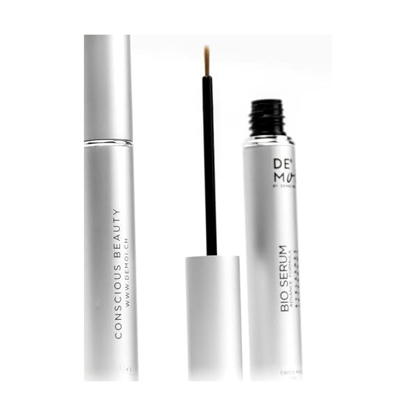 DE MOI Sérum bio 2 en 1 : pour cils + sourcils [ Fabriqué en Suisse ] Sérum pour sourcils & Cils, booster de cils et sourcils