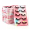 UAMOU 2-50 boîtes de cils faux cils de vison naturel 3d cils de vison volume faux cils en vrac cilios Cheerfully Color : 5 P