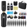 Kit De Stylo À Tatouage Rotatif, Ensemble De Tatouage Sans Fil Complet Avec Affichage, Alimentation Et Accessoires Complets,N