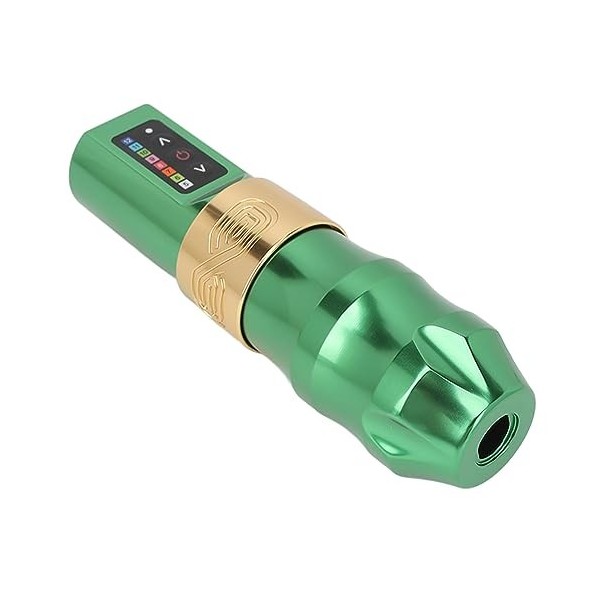 Stylo de Tatouage, Machine de Stylo de Tatouage Fil de Moteur Noyau Vert Rotatif 2400 MAh électrique pour Magasin de Tatouage