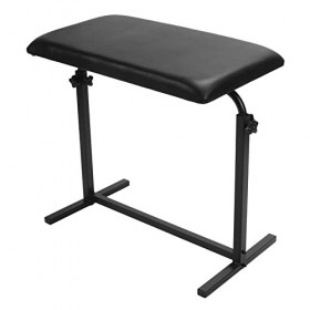Support Daccoudoir De Tatouage Portable, 26,4 Pouces à 39,4 Pouces, Base Rotative Réglable En Acier Inoxydable, Repose-jambe