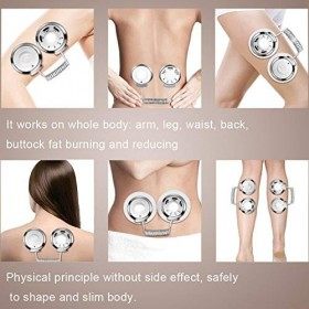 Body Shaping Machine, Outil de Massage Sportif Six Modes de Vibration USB avec Patch en Gel pour Bras Jambe Taille Cuisse Mol
