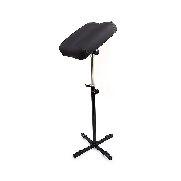 TRUNXUCL Support de Bras de Tatouage et Repose Jambes, Hauteur Réglable de 65 à 110 cm, Accoudoir de Tatouage Souple en Cuir 