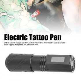 Machine à Tatouer sans Fil Stylo à Tatouer Rotatif avec Batterie 1800 MAh Écran LCD Fourniture Déquipement de Tatouage pour 