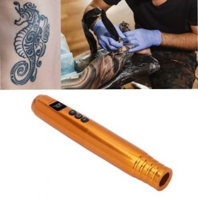 Stylo de Tatouage daiguille de Cartouches, Stylo de Tatouage Rotatif sans Fil dor de Trait de 3.5mm dinterface RCA de Shad