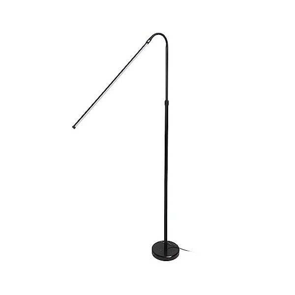 Lampadaire LED 20W, 3300K‑6500K Lampe de beauté Télécommandée Réglable pour Tatouage de Cils Prise UE 