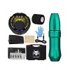 TTOOGO Kit De Stylo À Tatouer - Kit Pistolet À Tatouer Rotatif Avec 10 Cartouches Tatouage Alimentation Numérique Ensemble Ma