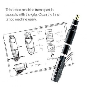 kit tatouage Mast Tour machine a tatouer Pen Wireless Tattoo Pen Rotary machine tatouage with 2pcs Wireless Batteries Tattoo 