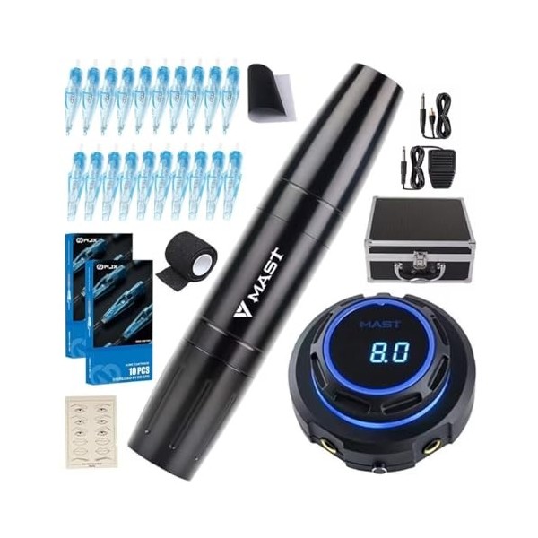 Mast kit tatouage Mast Magic Tattoo Pen Machine Interchangeable 2.0mm and 3.0mm Stroke Rotary machine tatouage Tattoo Power S