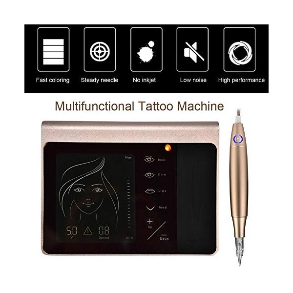 Panneau décran tactile de tatouage, lèvre semi-permanente deye-liner de sourcil, machine de maquillage permanent numérique 