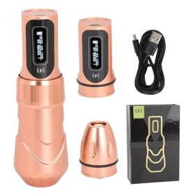 Stylo de Tatouage Rotatif à Double Batterie 2000 MAh, Vitesse de 10 000 Tr/min, Convertisseur, Réglage Facile, Alliage Dalum
