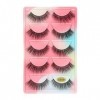 UAMOU 50/100/200 paires de cils faux cils de vison naturel 3d cils de vison volume faux cils en vrac cilios Cheerfully Color