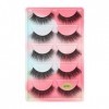 UAMOU 50/100/200 paires de cils faux cils de vison naturel 3d cils de vison volume faux cils en vrac cilios Cheerfully Color