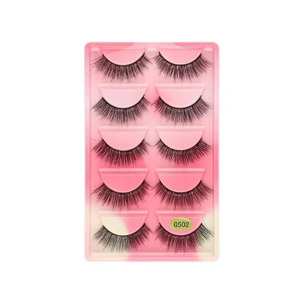 UAMOU 50/100/200 paires de cils faux cils de vison naturel 3d cils de vison volume faux cils en vrac cilios Cheerfully Color