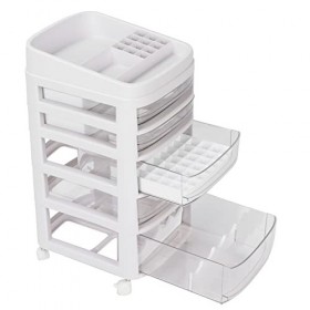 Boîte de Rangement de Maquillage, Armoire de Rangement de Bijoux de Vernis à Ongles Lumière Durable pour le Maquillage