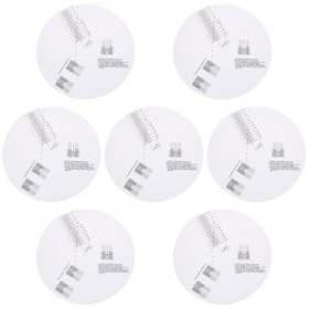 minkissy 7 Pièces Disque Détalonnage du Plateau Tournant Platines Vinyles Enregistreur Blanche Acrylique Majeur