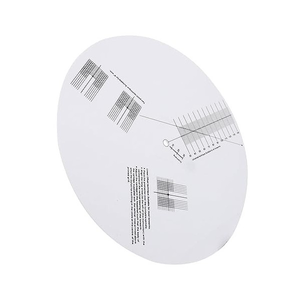 minkissy 7 Pièces Disque Détalonnage du Plateau Tournant Platines Vinyles Enregistreur Blanche Acrylique Majeur