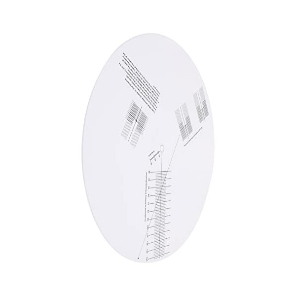 minkissy 7 Pièces Disque Détalonnage du Plateau Tournant Platines Vinyles Enregistreur Blanche Acrylique Majeur