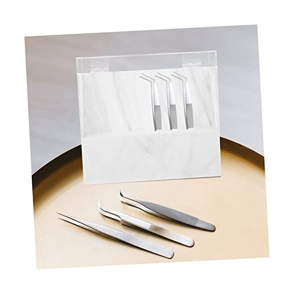 Pincettes dextension de cils de beauté, 4 pièces présentoir de pincettes, support de cils, pincettes, fournitures dextensio