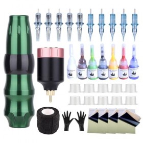 Batterie sans Fil Tatouage À Stylo Tatouage Tatoo Machine Tattoo Tattoo Battery Set Tatoo Tattoo Kit Kit Tattoo Kit Complet,V