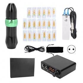 Kit de Stylo de Tatouage, Ensemble de Machine de Stylo de Tatouage Professionnel, Aiguilles à Cartouche, Alimentation électri