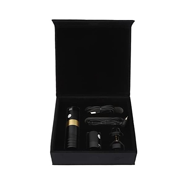 Machine à TatouerFil avec écran LED, Stylo Rotatif avec Cordon à Clip, Tension Réglable, Haute Vitesse, Convient pour les Tat