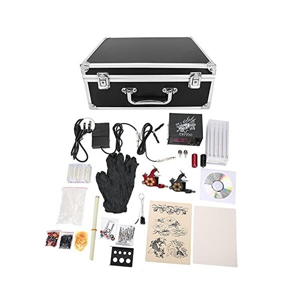 Kit de machine à tatouer, ensemble de machines à tatouer professionnelles, avec machines à tatouer/tous les accessoires néces