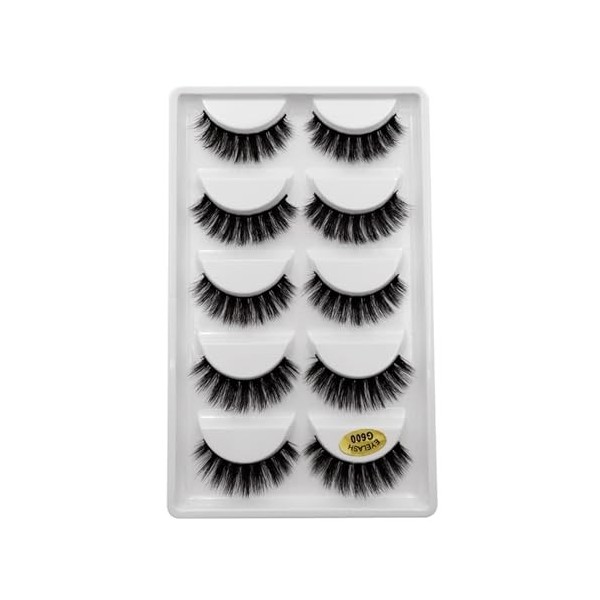 UAMOU 50/100/200 paires de cils faux cils de vison naturel 3d cils de vison volume faux cils en vrac cilios Cheerfully Color