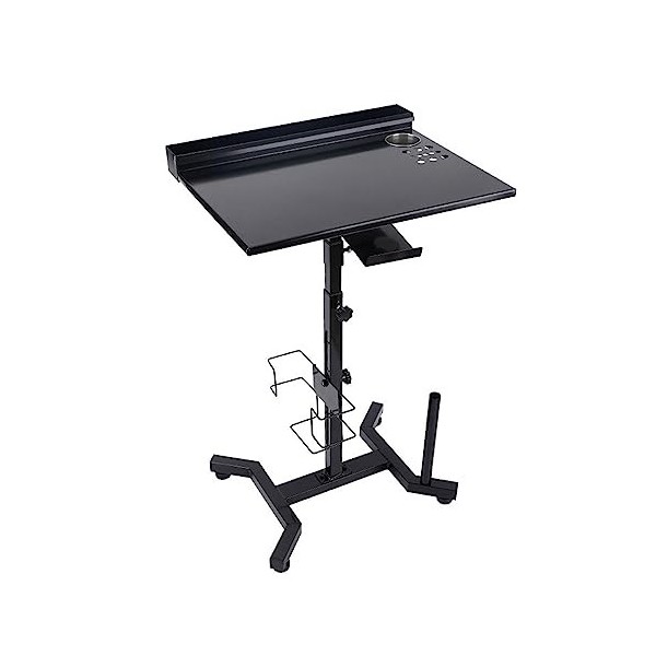 Nachukan Table De Travail pour Tatouage – Table De Travail avec Cadre en Acier Réglable en Hauteur avec Rangement pour Access