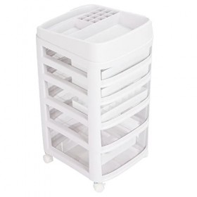Organisateur de Bijoux de Stockage de Petites Pièces, Boîte de Rangement en Plastique pour Nail Art, Boîte de Rangement de Bi