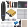 Kit de Stylo de Tatouage, Stylo de Tatouage Rotatif en Alliage Daluminium, Interface CC, Alimentation électrique, Cordon de 