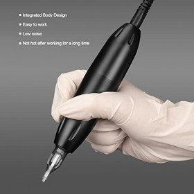 Kit de Stylo de Tatouage, Stylo de Tatouage Rotatif en Alliage Daluminium, Interface CC, Alimentation électrique, Cordon de 