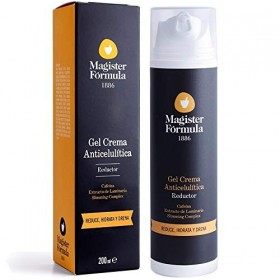 Gel Crème Anti Cellulite et Amincissante Puissante 200 ml | Parfum à la Mandarine | Creme Minceur pour Cuisses, Fesses, Ventr