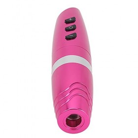 Machine à Tatouer Fil Rose 4-12V 2.0A Moteur Fil Kit de Machine à Tatouer Rotative 1800mAh Alimentation Batterie Rechargeable