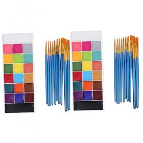 FAVOMOTO 5 Ensembles Peinture Dhalloween Peinture De Maquillage Peinture à Lhuile Art Corporel Peinture Corporelle à Base D