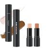 2 in1 Contouring Stick, Double-ended Illuminateur Bâton Highlighter Crème du Visage Miroitement Contour Stick Maquillage Beau