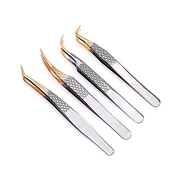 EYHLKM Tweezers dextension de cils for les cils Easy Fan Volume russe Volume Les cils acceptent