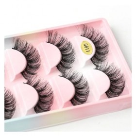 UAMOU 2/20/100 boîtes de cils de vison 5 paires de faux cils naturels bouclés épais Maquiagem Extension de cils outils de maq