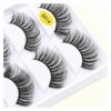 UAMOU 2/20/100 boîtes de cils de vison 5 paires de faux cils naturels bouclés épais Maquiagem Extension de cils outils de maq