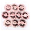 UAMOU Faux Cils 3D en vison for femme, maquillage naturel, duveteux, vaporeux, longs, 4/50/100 pièces Cheerfully Color : Ros