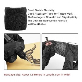 Kit de Stylo de Tatouage, Kit de Tatouage Professionnel, Forte Puissance, Tension Réglable, écran LCD à Faible Bruit, Kit de 