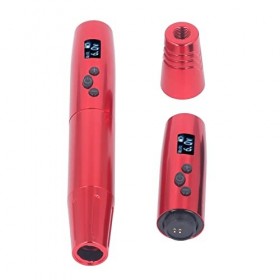 Ensemble de Machine de Maquillage Permanente Fil 900 MAh, Course de 2,8 Mm, 2 Piles, Affichage LED, Stylo de Tatouage Rotatif