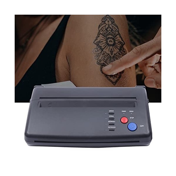 BAOCHADA Machine de transfert de tatouage, photocopieuse thermique, imprimante de tatouage, imprimante thermique pour tatouag