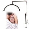 PoNPeD Lampadaire LED, Extension de Cils Demi - Lune, éclairage de beauté, Soins de la Peau, Cils, Sourcils, création de Cont