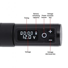 Machine à Tatouer sans Fil avec écran, Moteur à Batterie LCD, Machine à Tatouer Portable en Alliage Daluminium, Shader, Styl