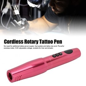 Stylo Marqueur de Tatouage, Batterie LCD Rotative, Stylo de Tatouage Ergonomique en Alliage Daluminium, Moteur Dalimentatio